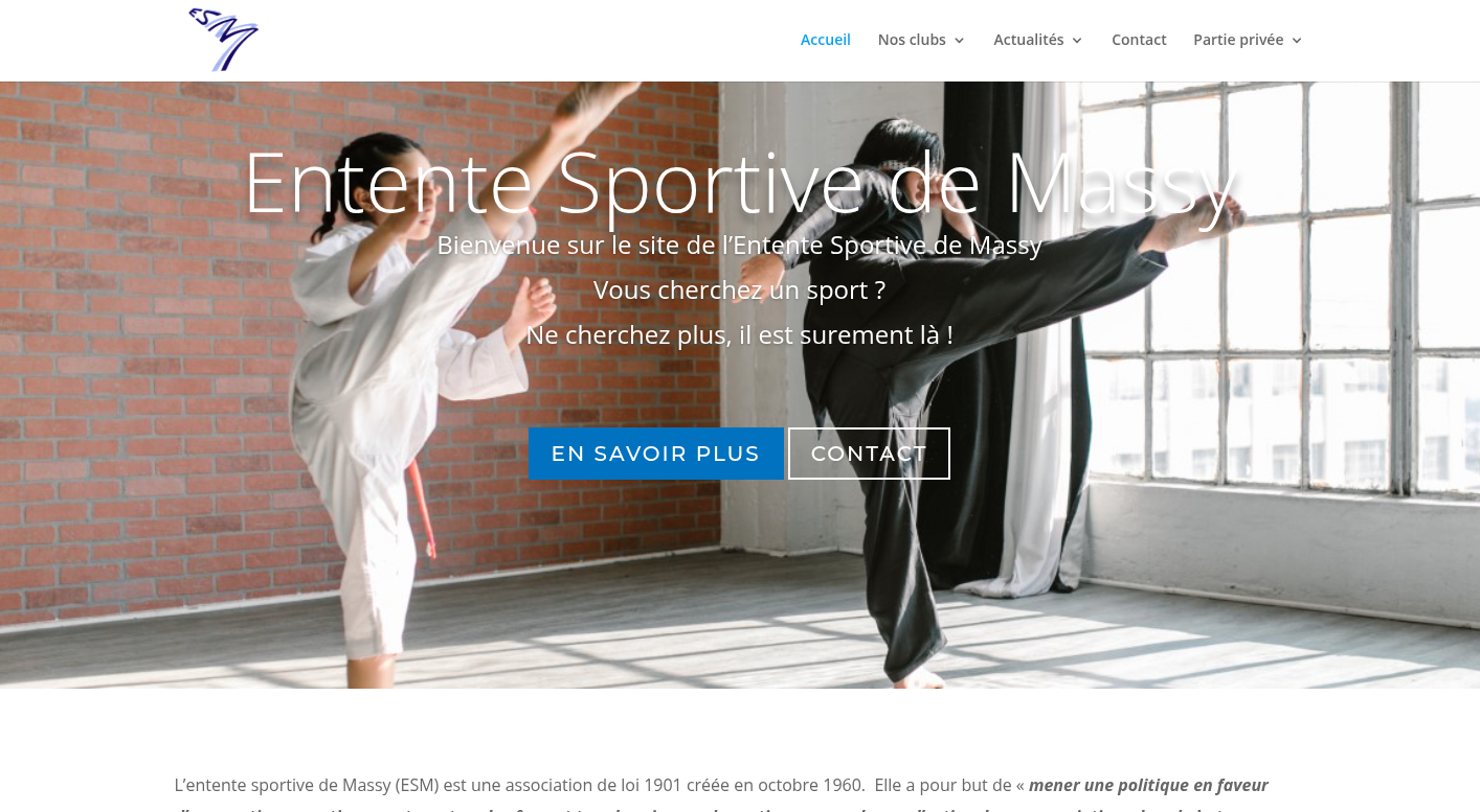 ES Massy - Site Vitrine