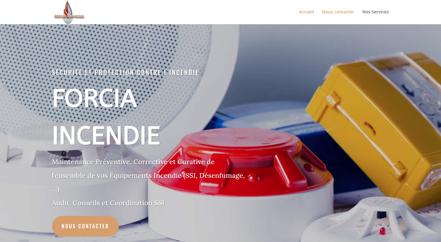 Forcia Incendie - Site Vitrine